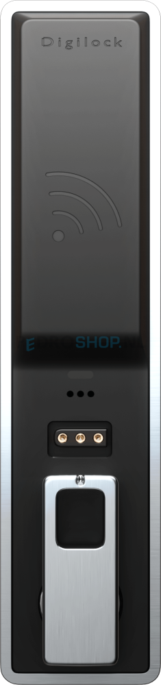 Elektronisch slot SQ VERSA BASIC RFID, verticale plaatsing, chroom