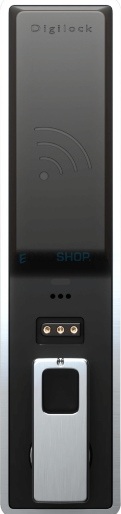 Elektronisch slot PDC VERSA BASIC RFID, verticale plaatsing, chroom