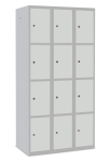 SQ Classic lockerkast, lichtgrijs, 3-koloms, 12-deurs, h180*b90*d50 cm