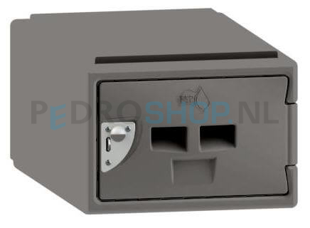 Polyethyleen cube locker FSP, 1-deurs, 25*38*45 cm, lichtgrijs