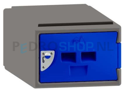 Polyethyleen cube locker FSP, 1-deurs, 25*38*45 cm, donkerblauw