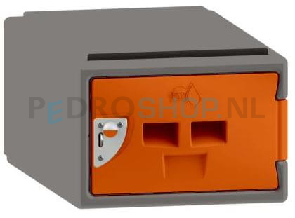 Polyethyleen cube locker FSP, 1-deurs, 25*38*45 cm, oranje