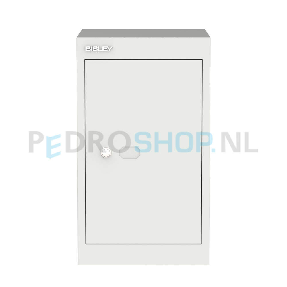 Bisley Basic cube locker, 30,5 cm breed, 45,7 cm diep 1-deurs, lichtgrijs