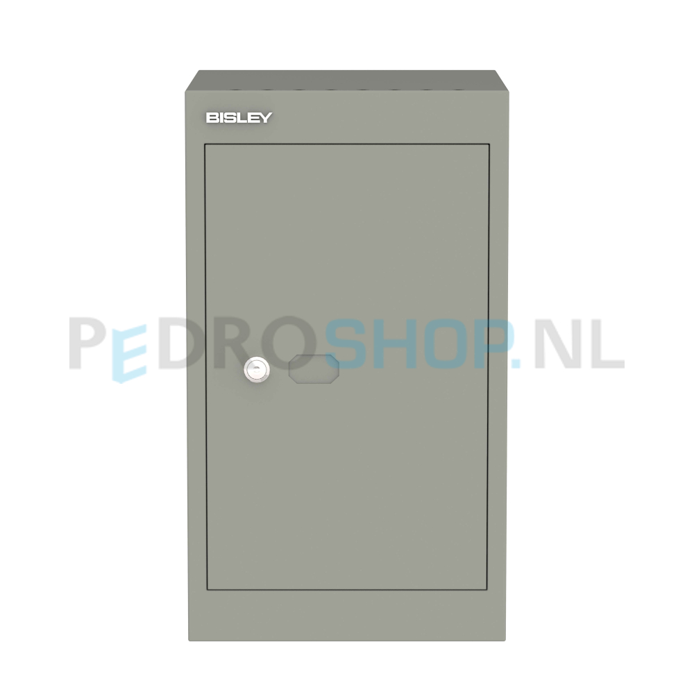 Bisley Basic cube locker, 30,5 cm breed, 30,5 cm diep, 1-deurs, zilvergrijs