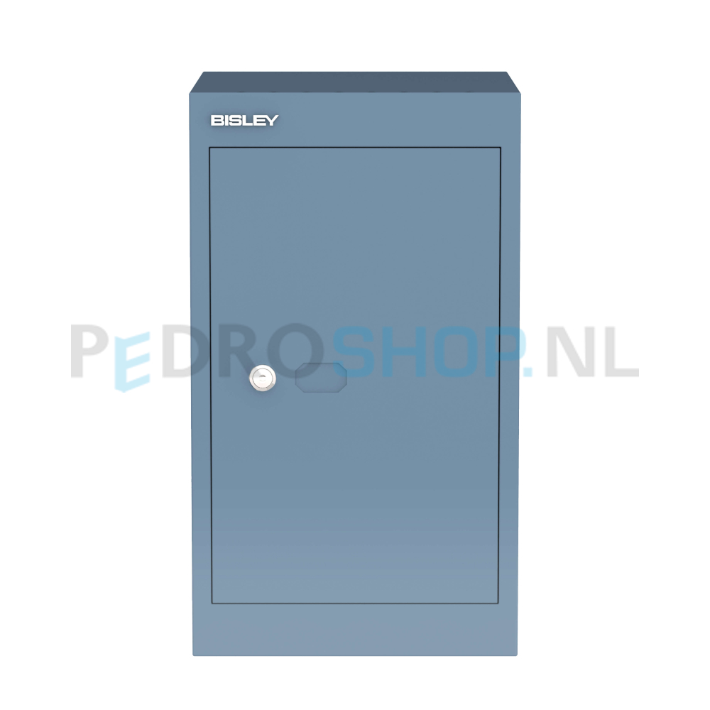 Bisley Basic cube locker, 30,5 cm breed, 30,5 cm diep, 1-deurs, blauw